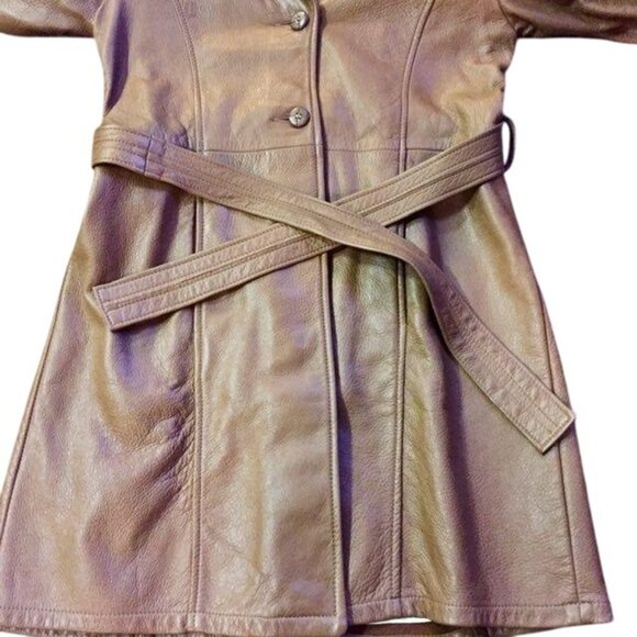 Vintage Mid Western Sport Togs Deerskin Leather Coat Women 34 Used - Picture 7 of 12